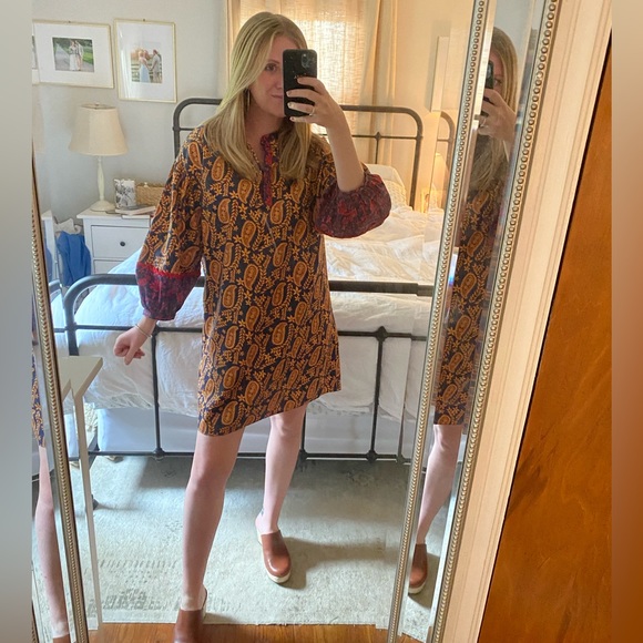 Patterned Anthropologie Dress - Picture 5 of 5